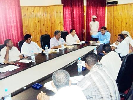 من اجتماع محلي أبين أمس